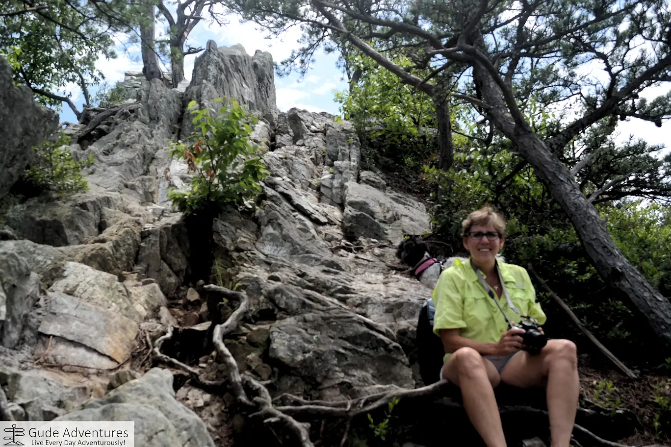 Sitting on top of Seneca Rocks