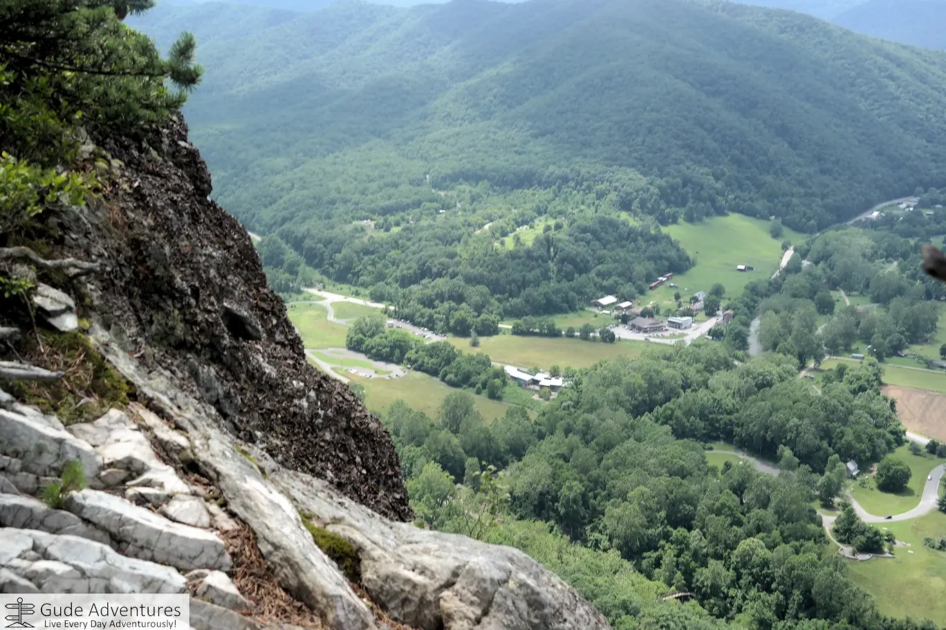 View of the valley below from Seneca Rocks
