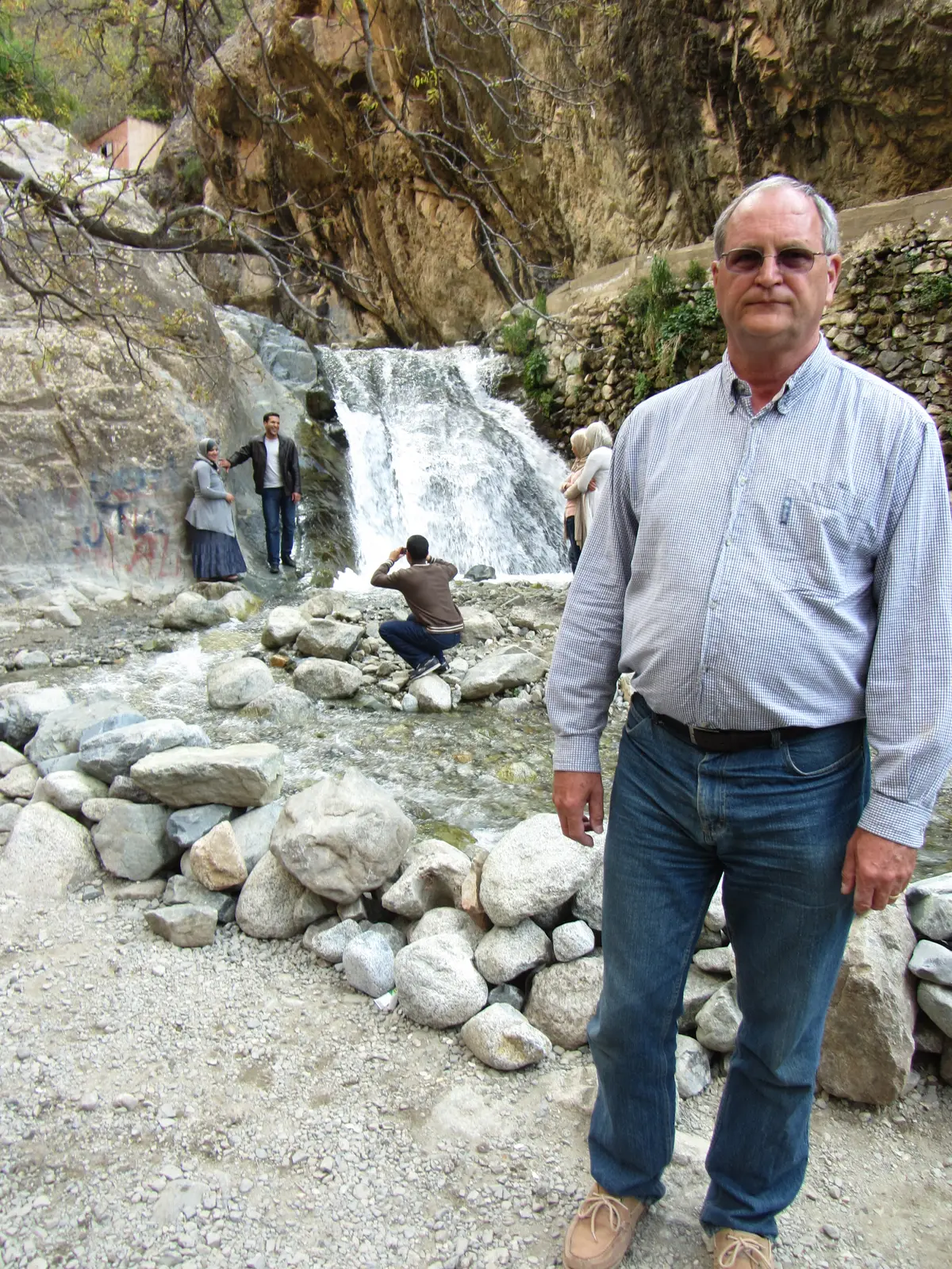 View from the top of one of the waterfalls