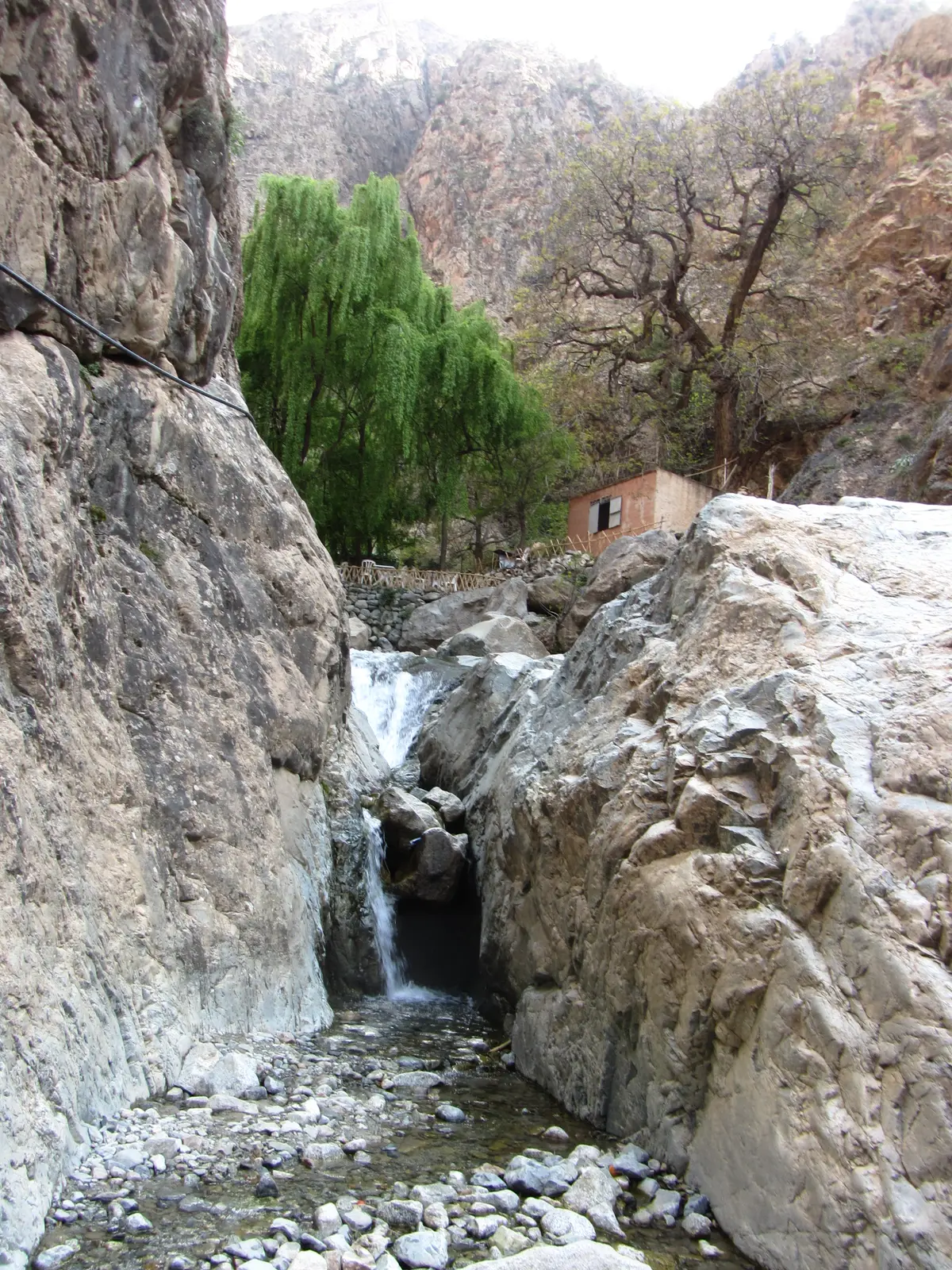 View from the top of one of the waterfalls