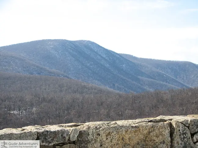 View of a mountain from Skyline Drive