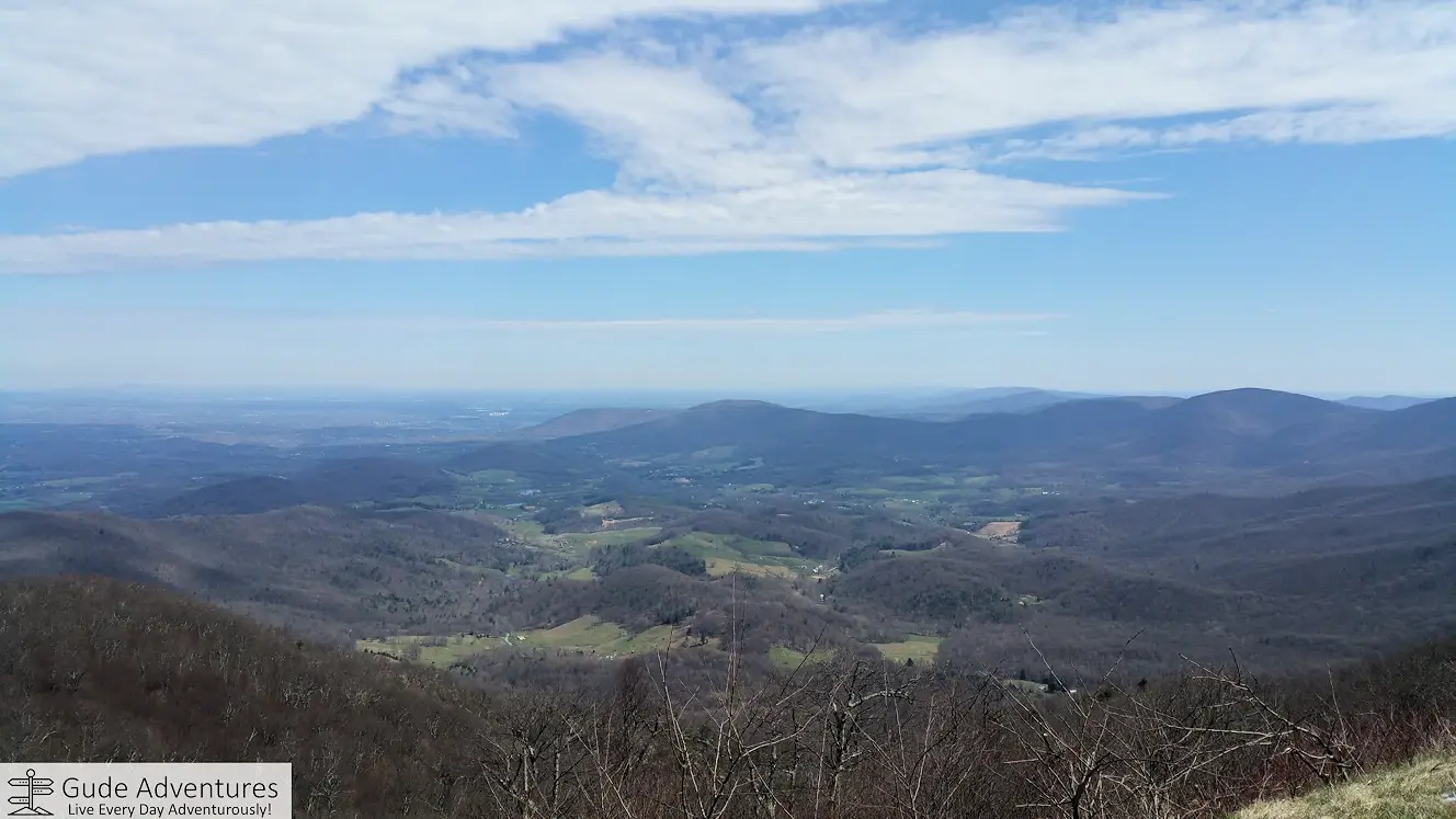 View of a mountain from Skyline Drive