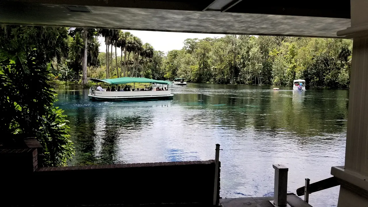 Glass bottom boat over the springs