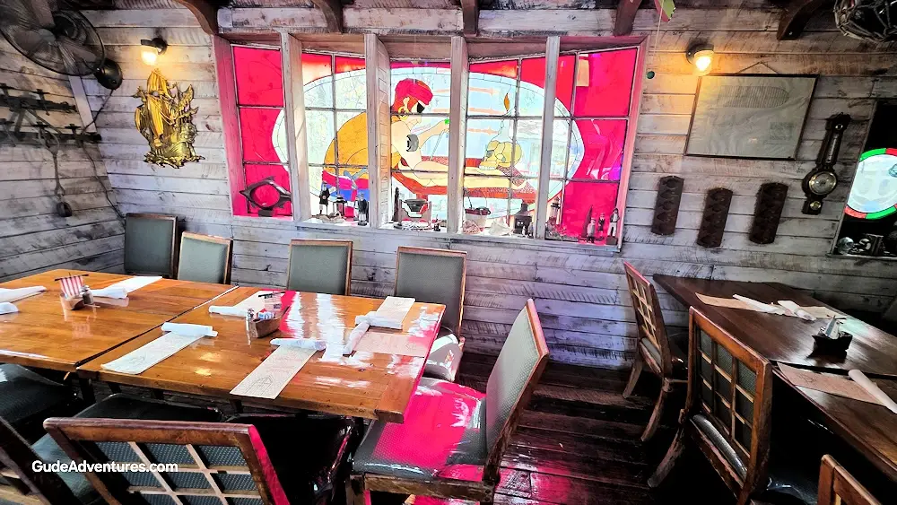 Inside the Boat-in-the-Moat Restaurant