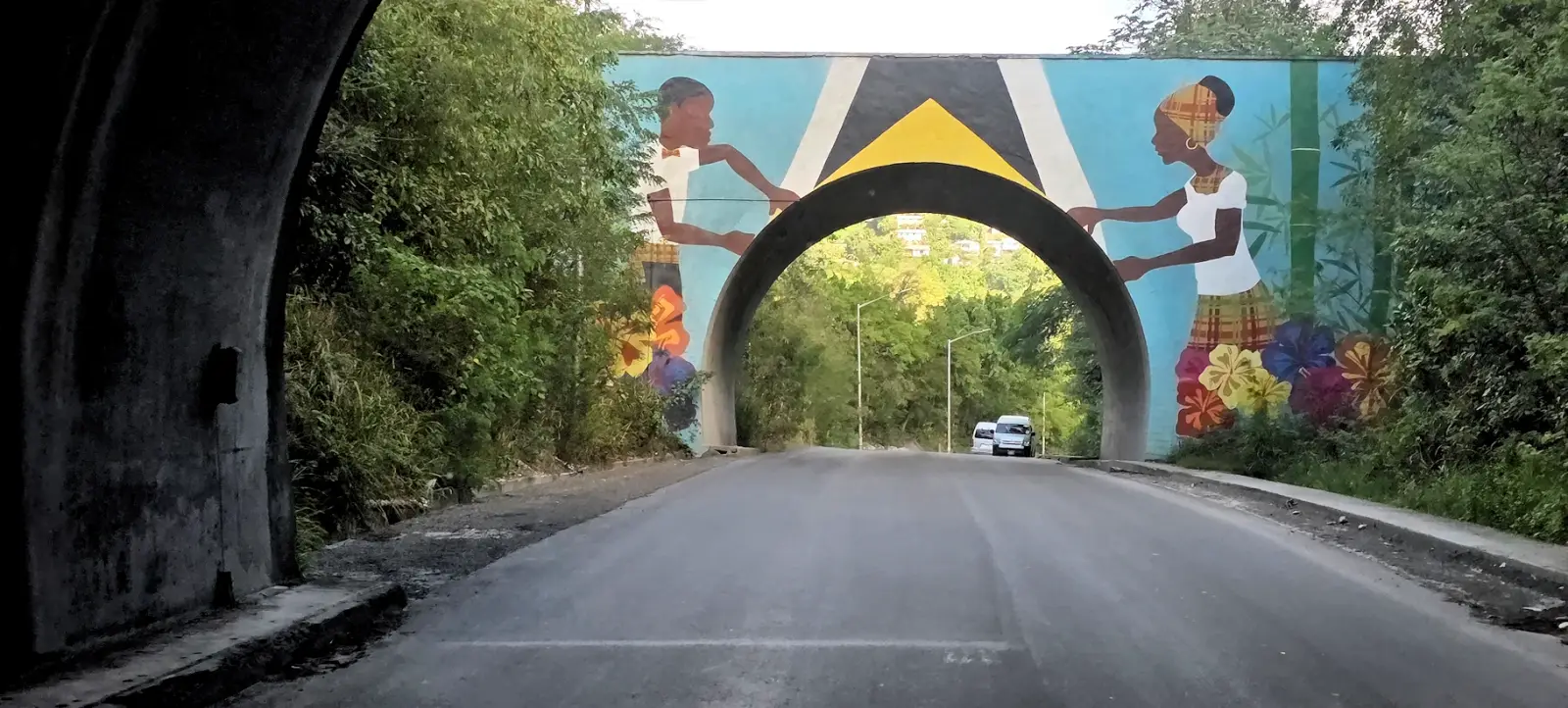 Overpass on the road to Soufriere
