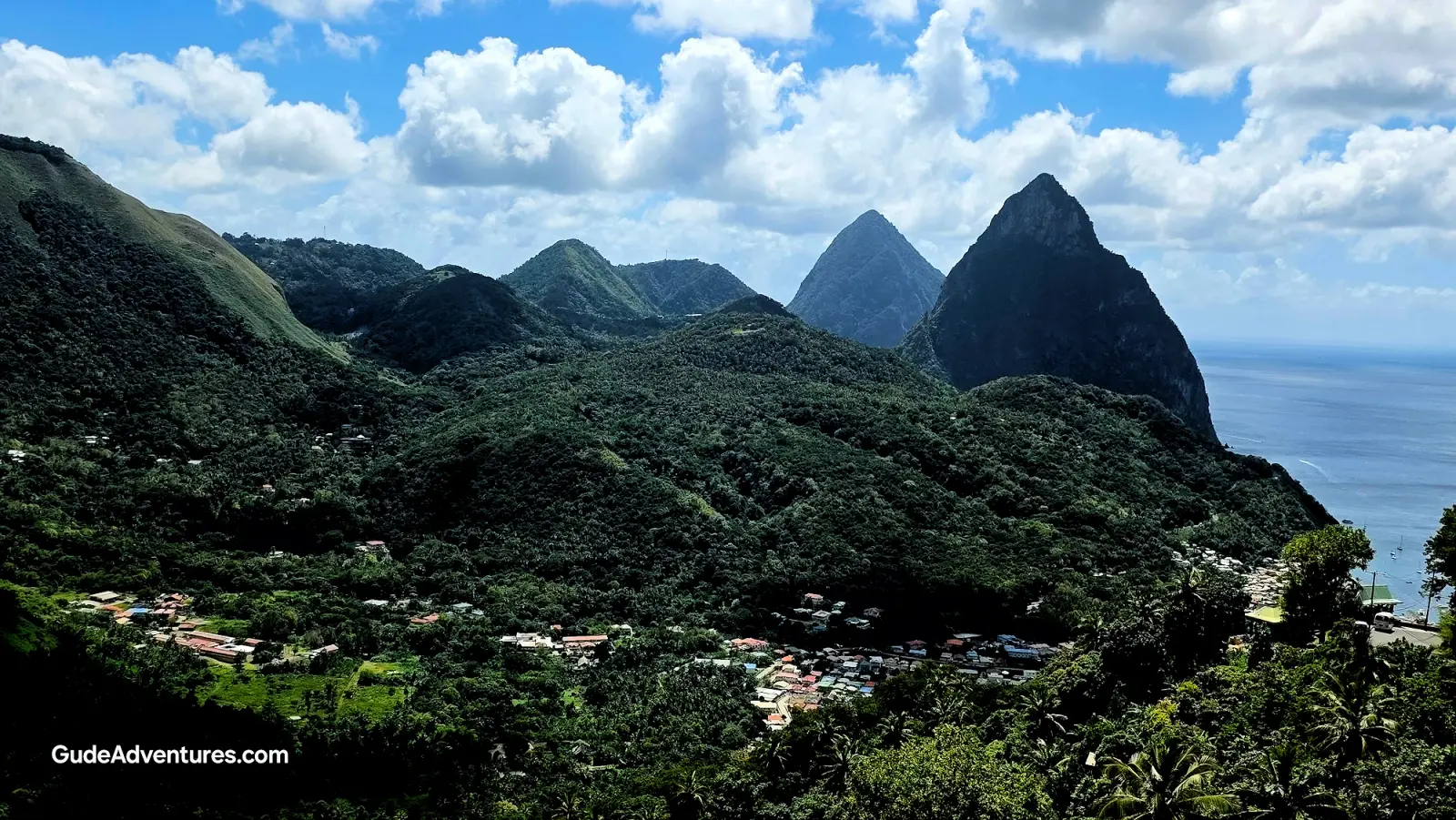 The Pitons at Soufriere