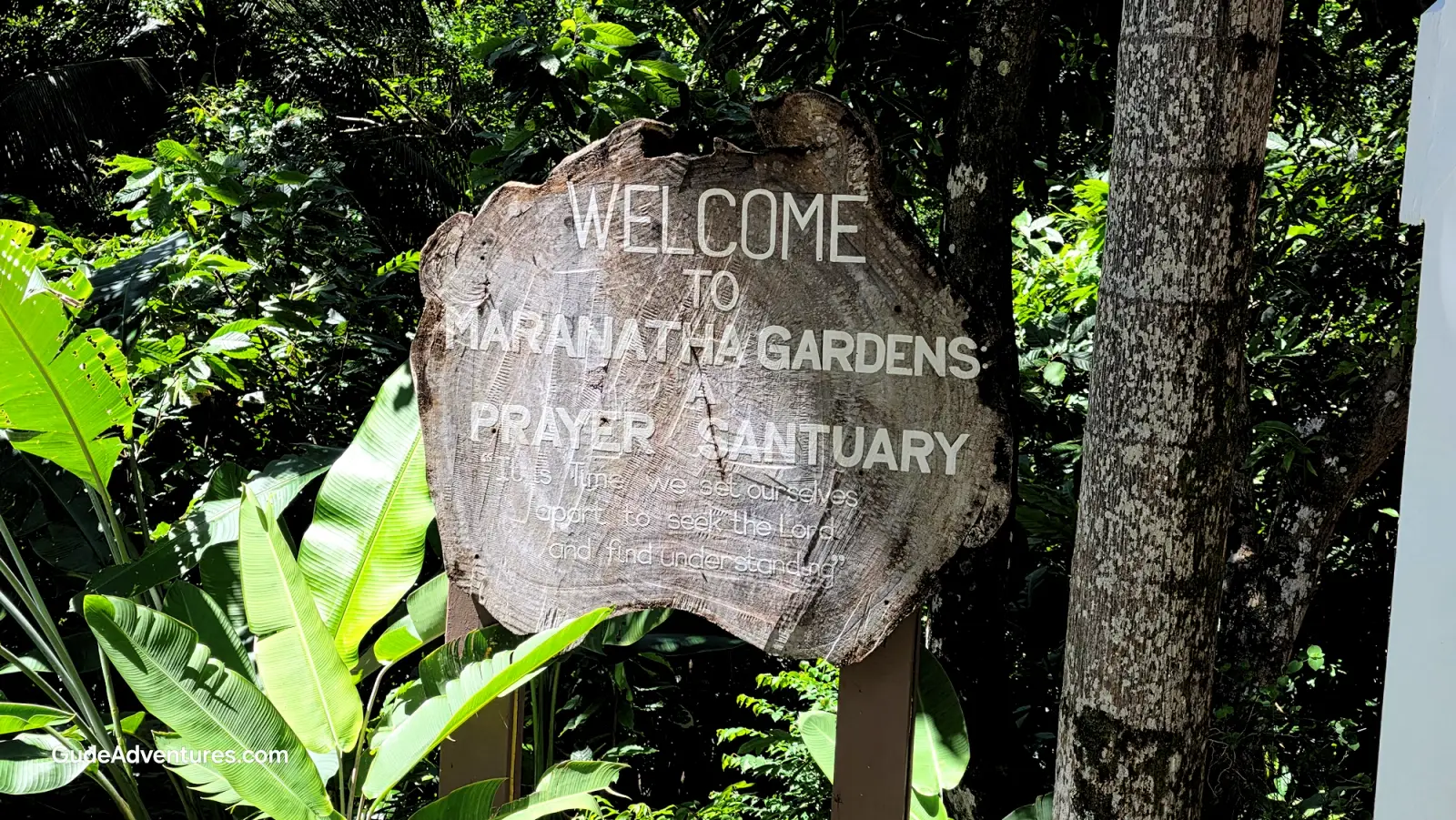 Maranatha Gardens sign