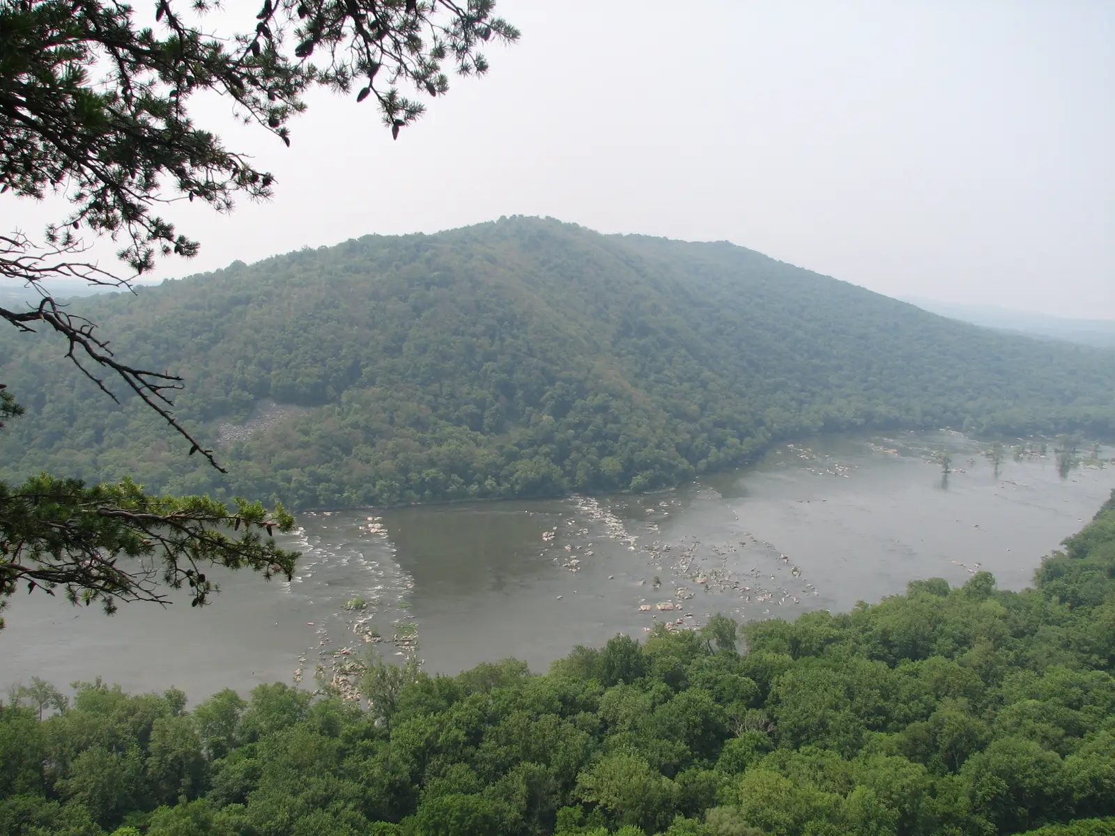 Potomac River at the south end of South Mountain