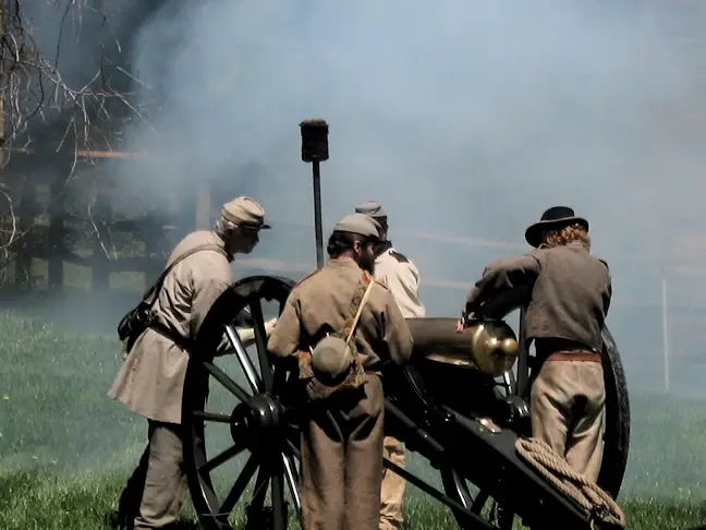 Civil War reenactors on South Mountain