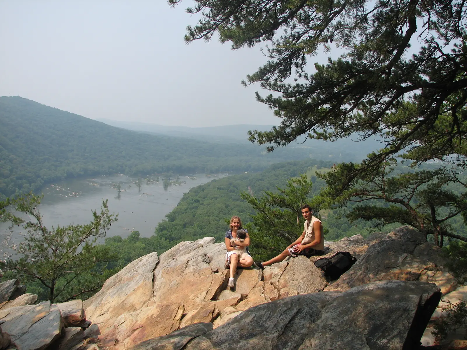 Weverton Cliffs on South Mountain overlooking the Potomac River