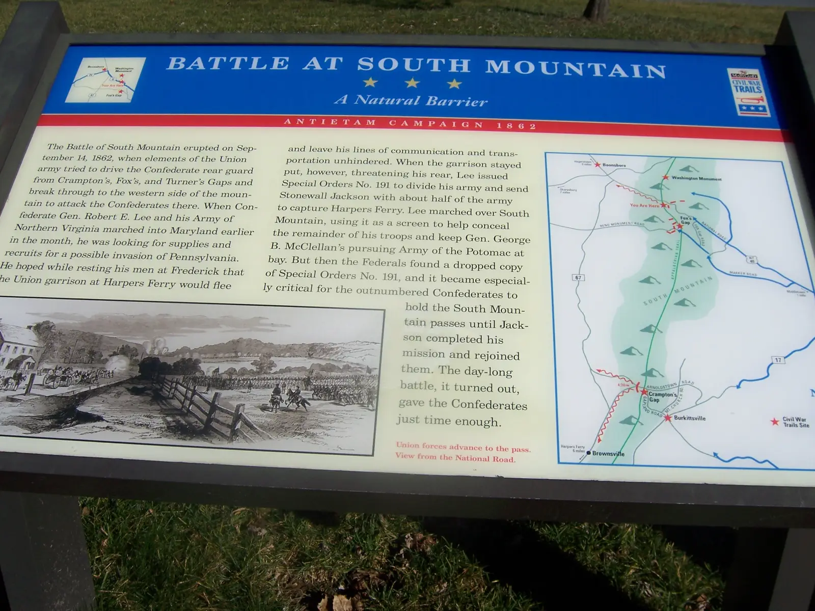Information on the Battle of South Mountain