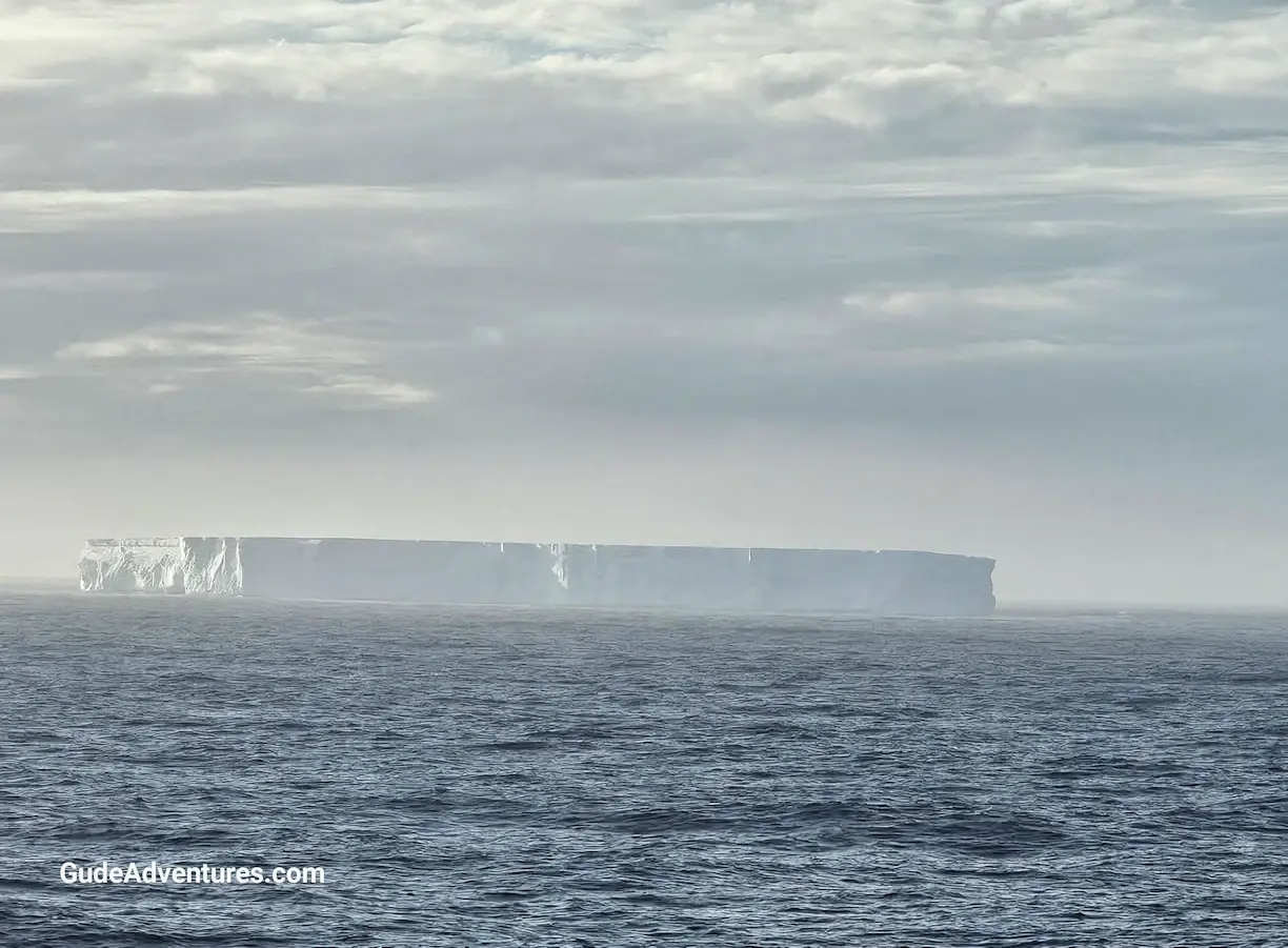 Mile long iceberg in the Southern Ocean.