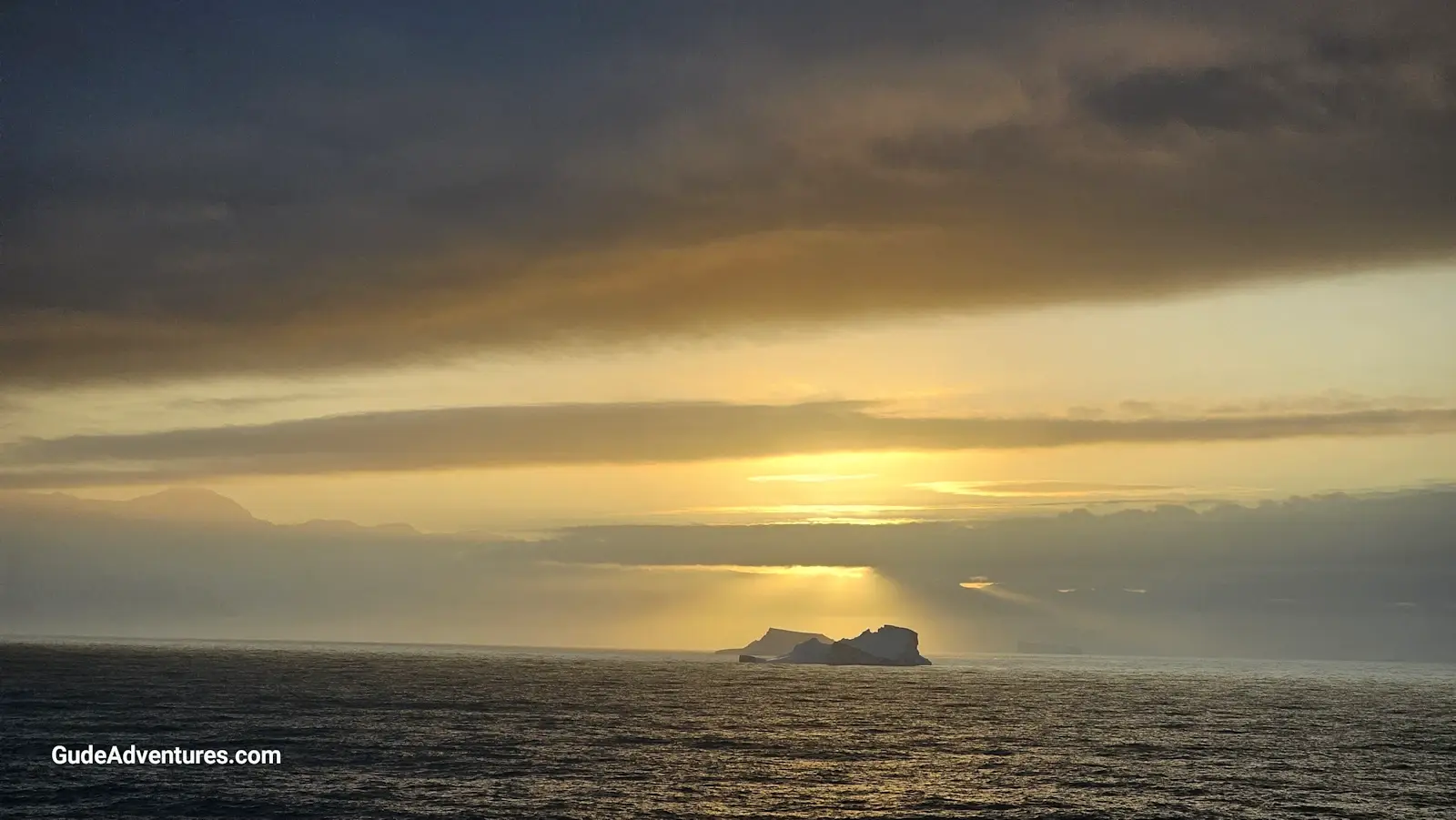Iceberg at sunset in the Southern Ocean