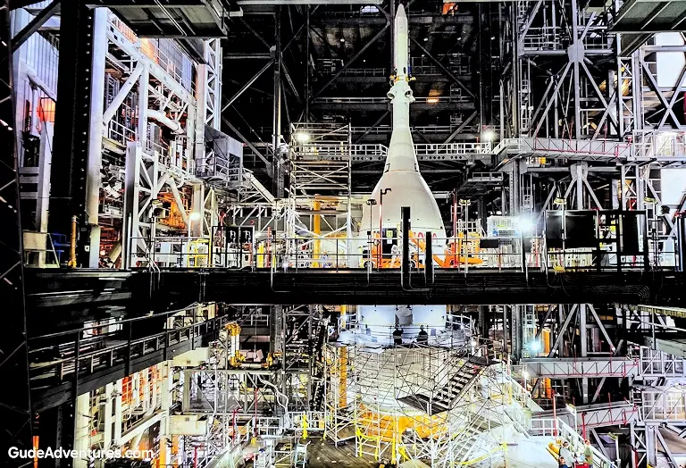 Vehicle assembly building display