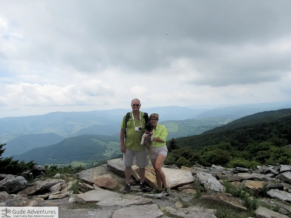 Standing at the top of Spruce Mountain