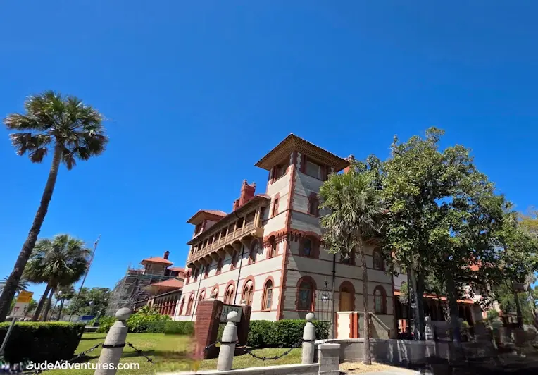 Flagler College is the former Ponce de León Hotel, built by railroad tycoon Henry Flagler in 1888