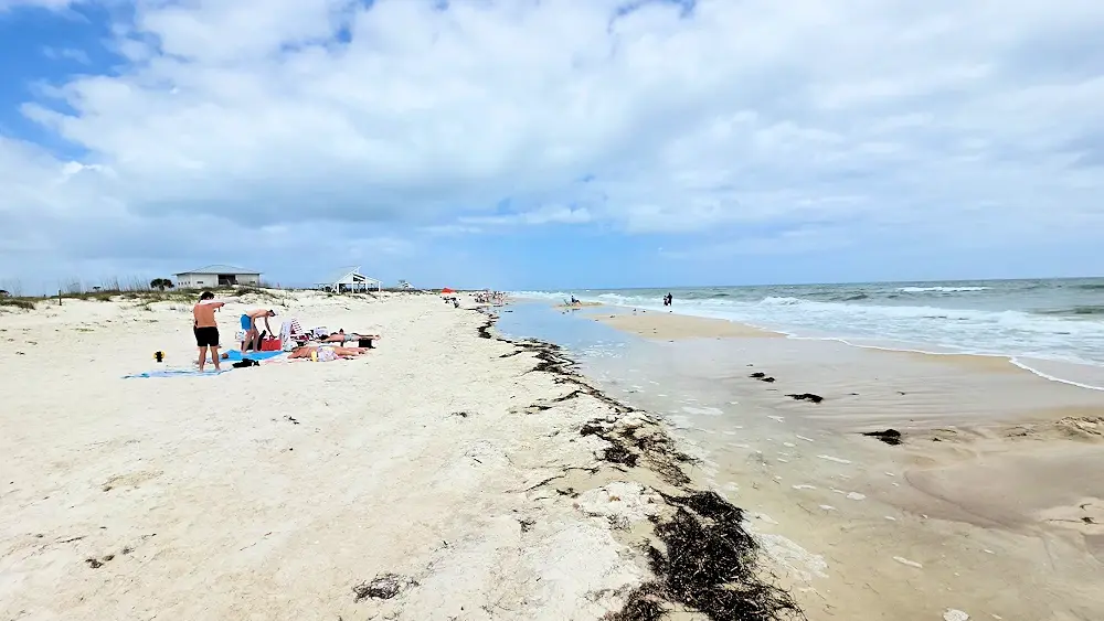 The beach at St George Island State Park.