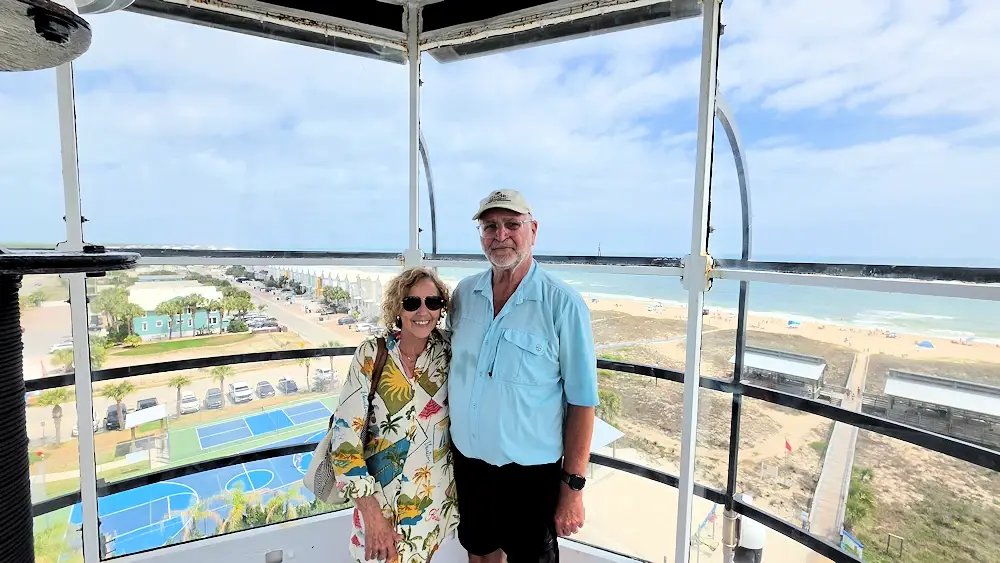 View from the top of the lighthouse.
