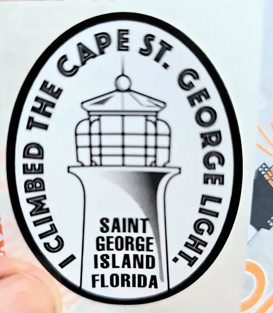 Sticker for completing the climb to the top of the Cape St George Light.