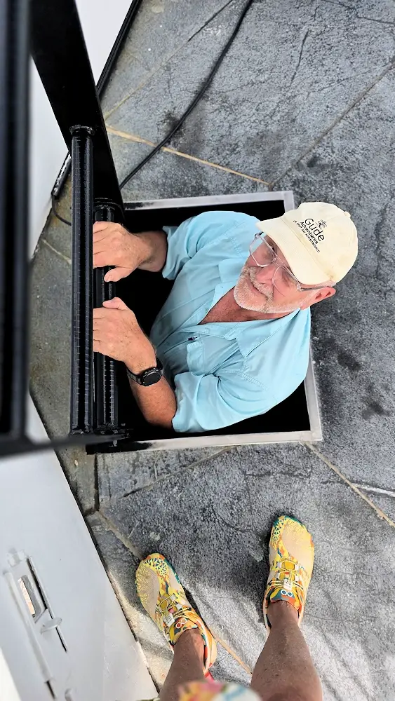 Tight squeeze at the top.