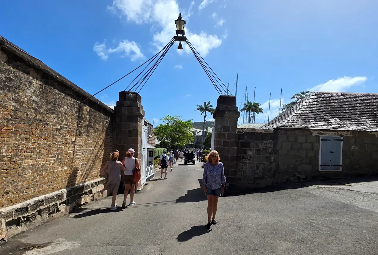 Entrance gate to Nelson's Boatyard