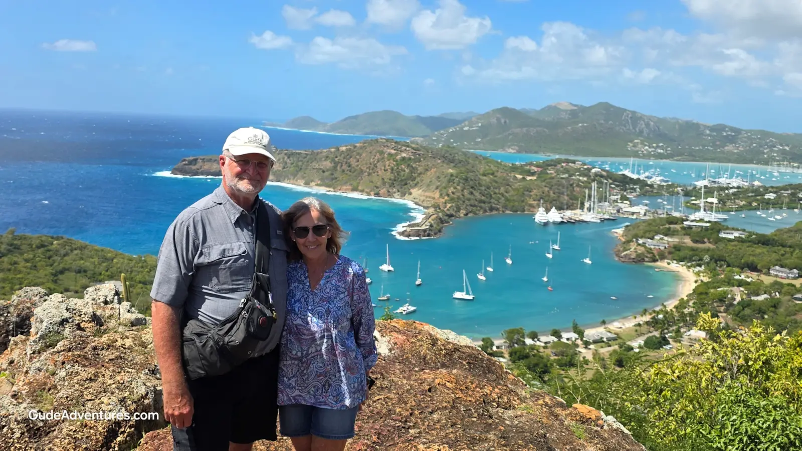 Shirley Heights overlooking English Harbor and Nelson's Boatyard