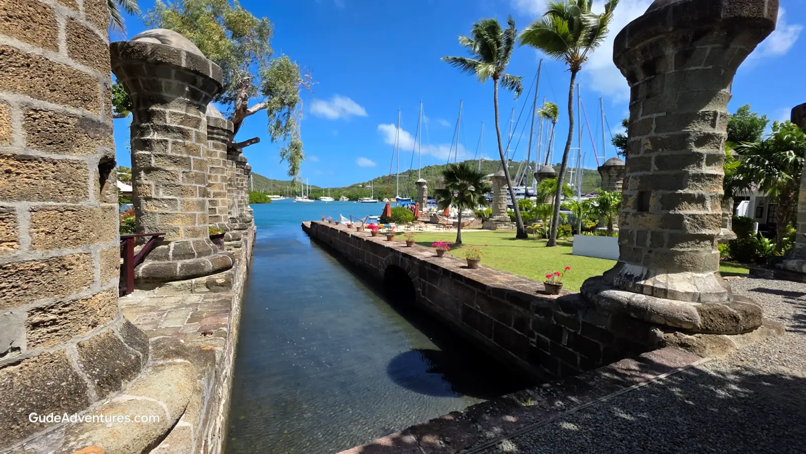 Shirley Heights overlooking English Harbor and Nelson's Boatyard