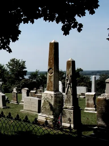 Graveyard overlooking the St. Mary’s River