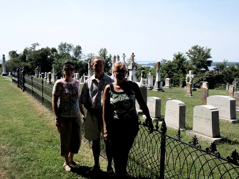 Graveyard overlooking the St. Mary’s River