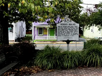 Home of Frederick Douglas and historic marker