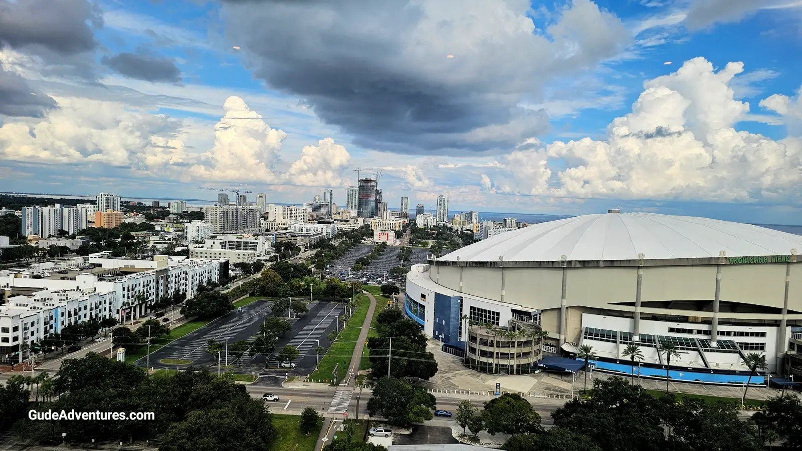 View of Tropicana Field baseball stadium