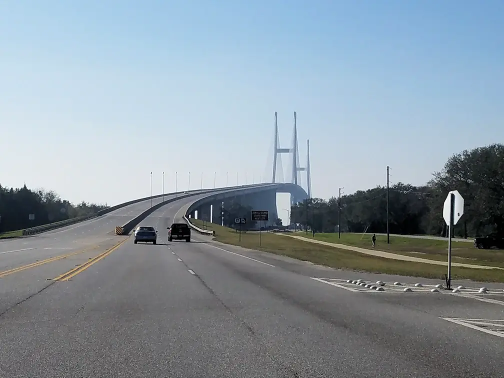 The Sidney Lanier bridge over the Turtle River at Brunswick