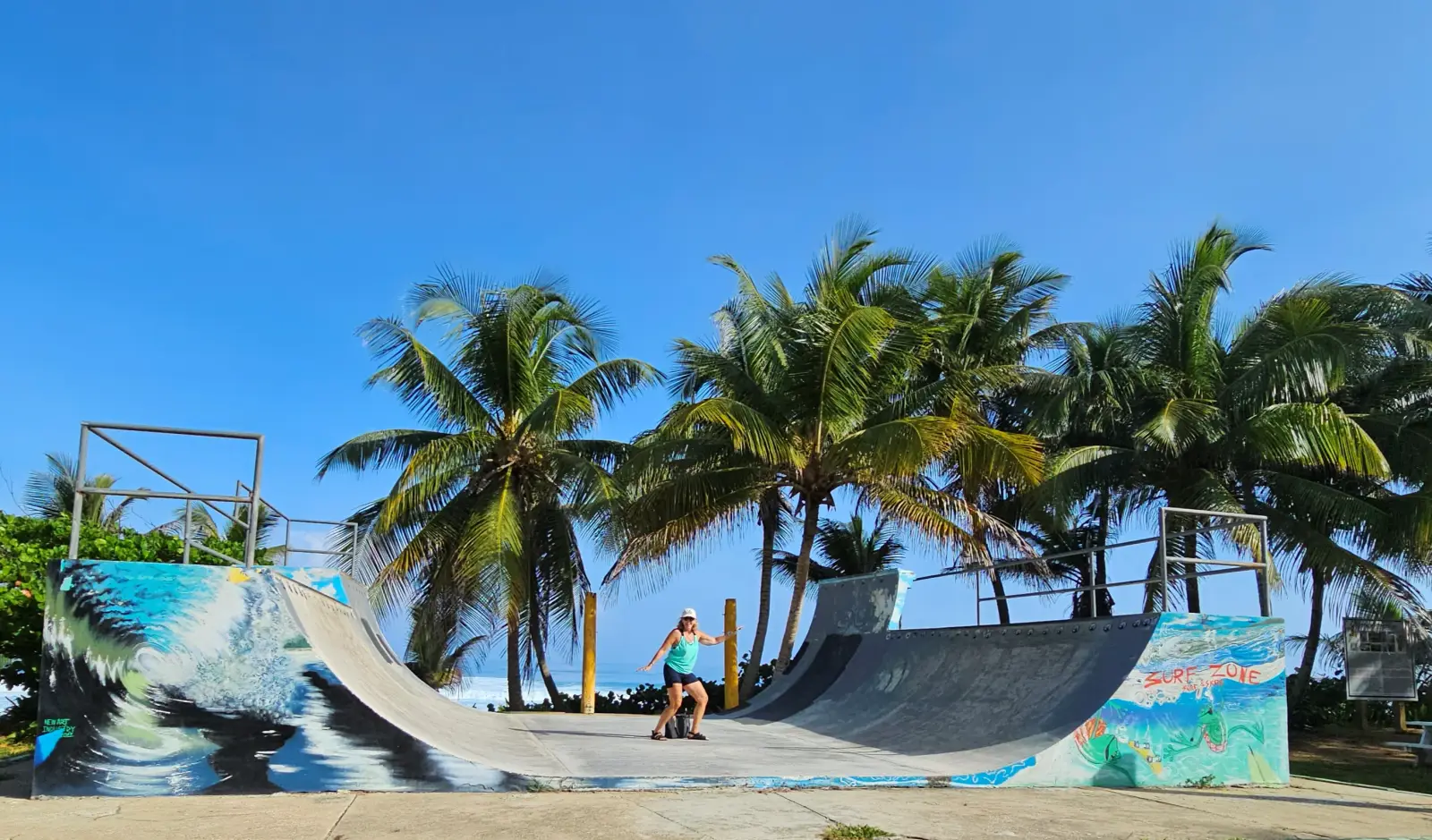 Skateboard park at Surfers Beach