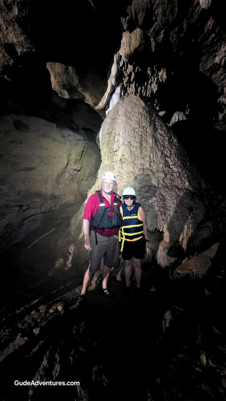 Inside one of the caves in the Tanama River