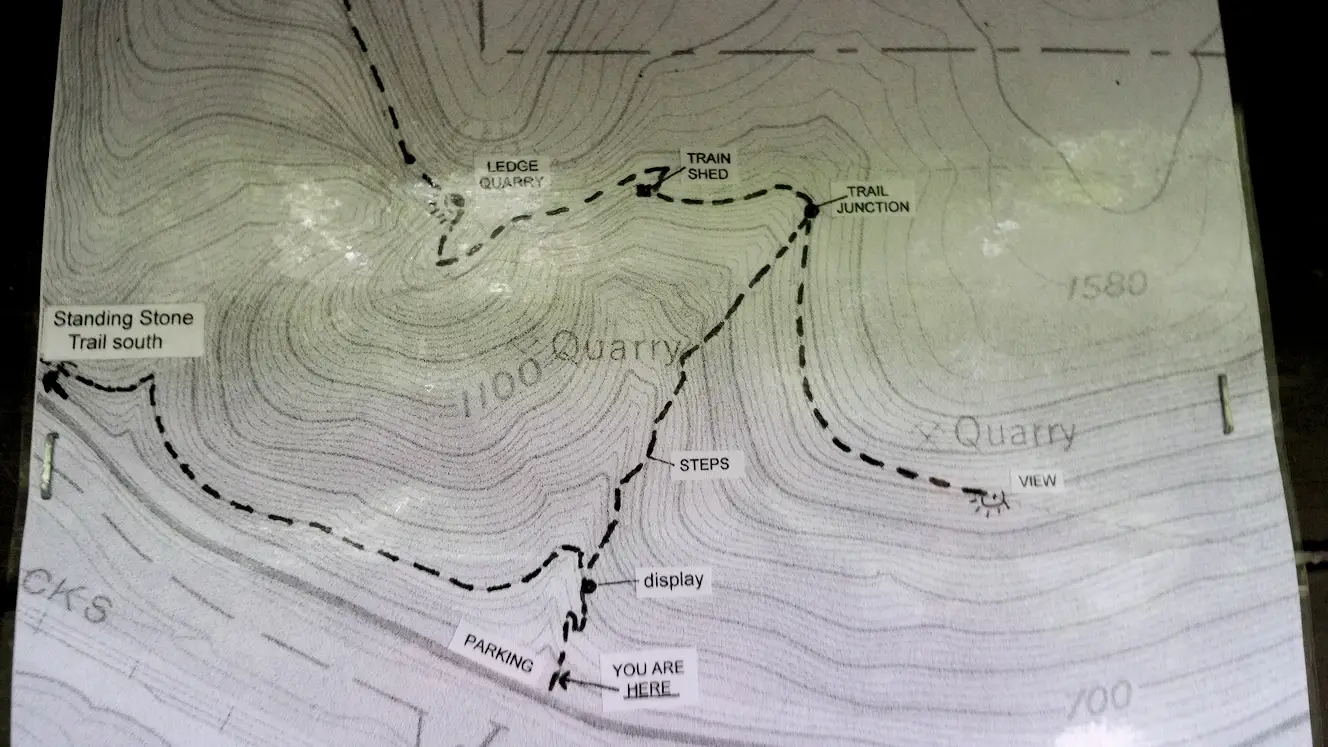Map of the 1000 steps trail