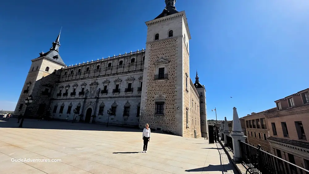 Plaza on the third floor of the Alcázar of Toledo