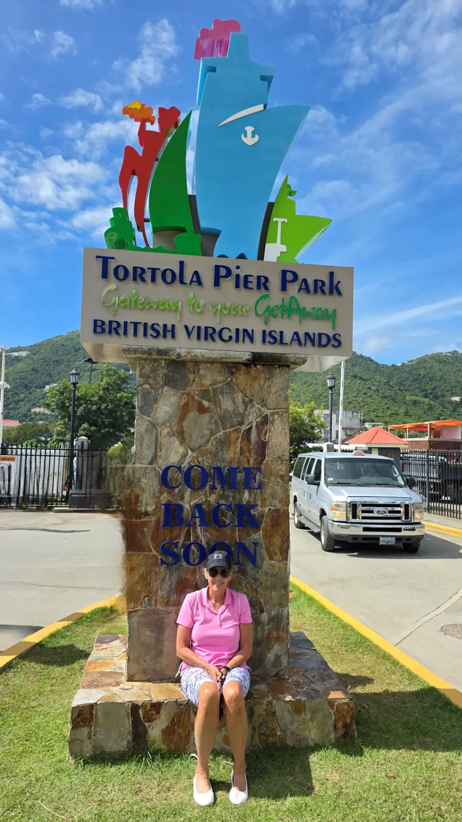 Tortola Pier Park sign