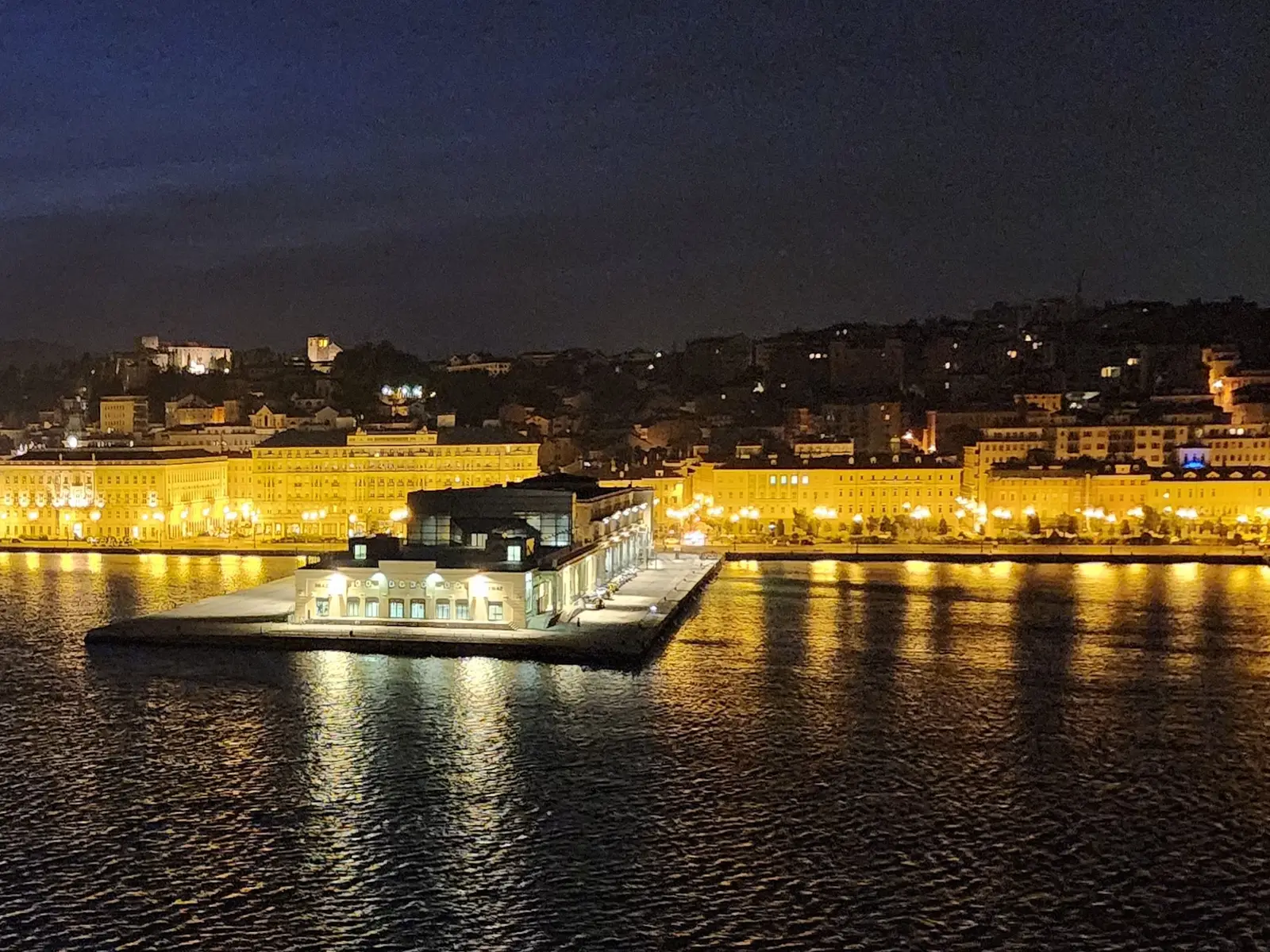 view of Trieste from the sea