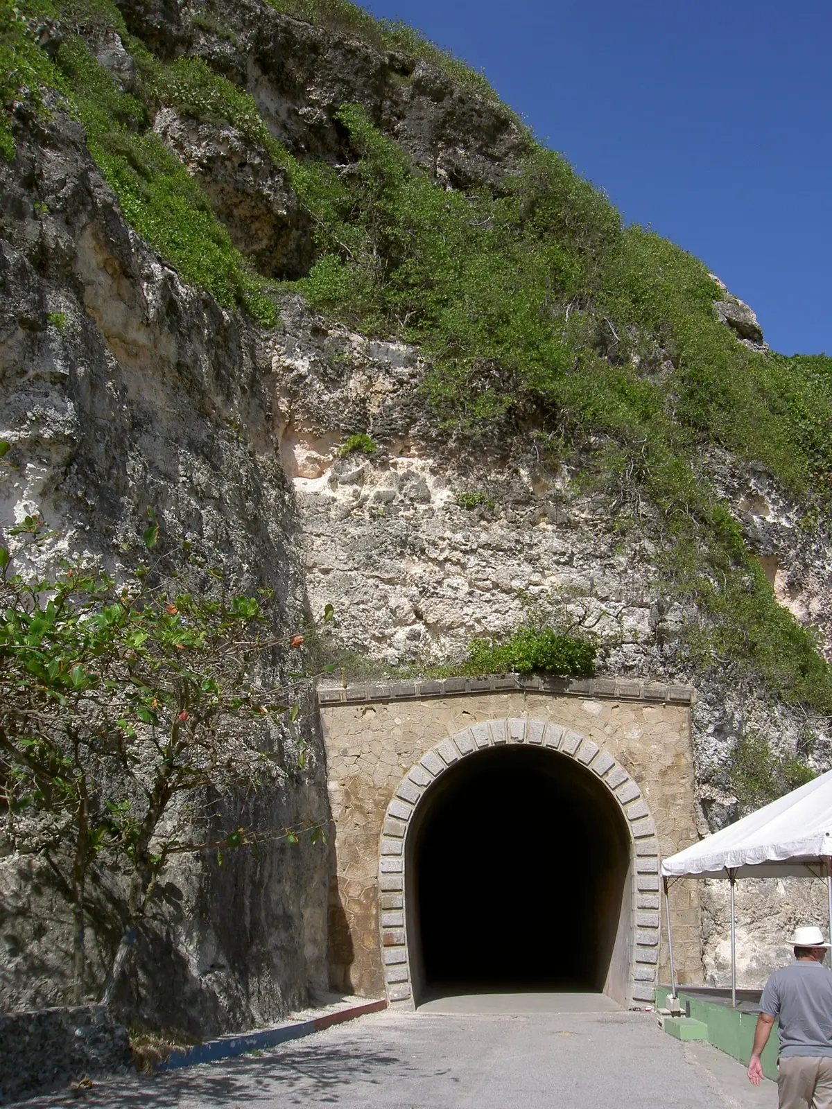 The east entrance to the tunnel.