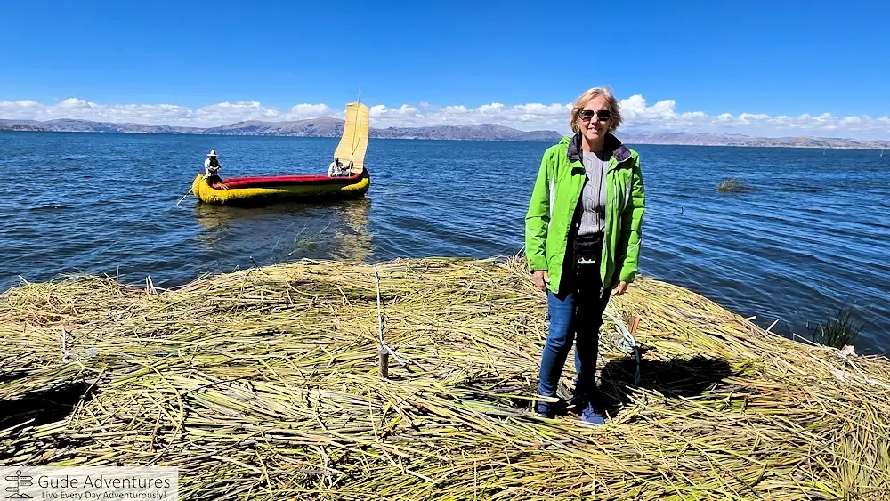 Standing on the floating island