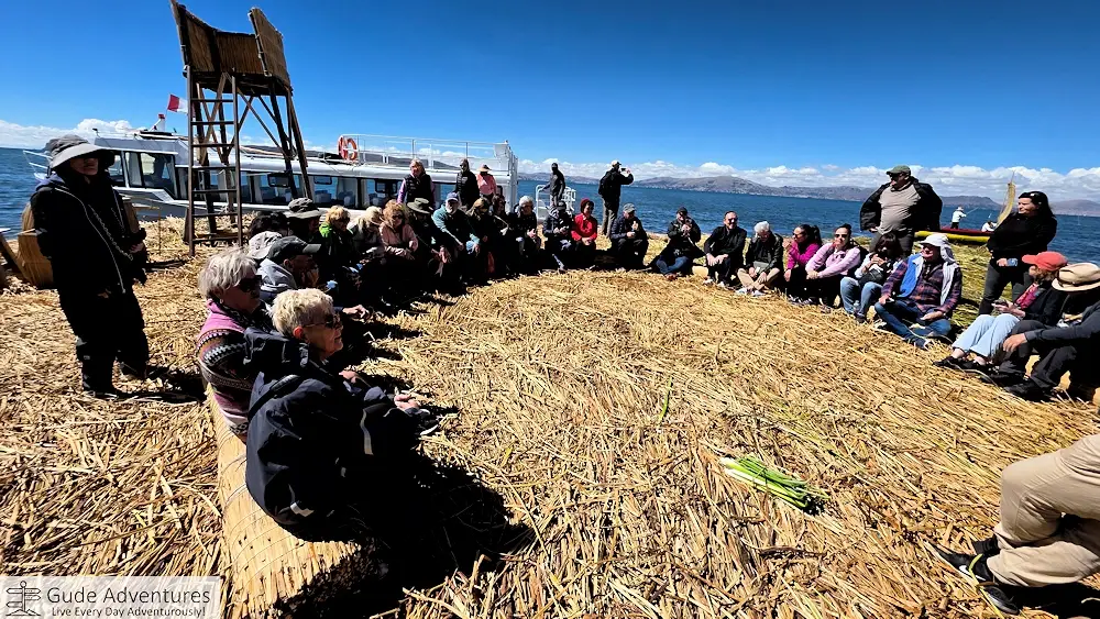 Learning about living on a floating island