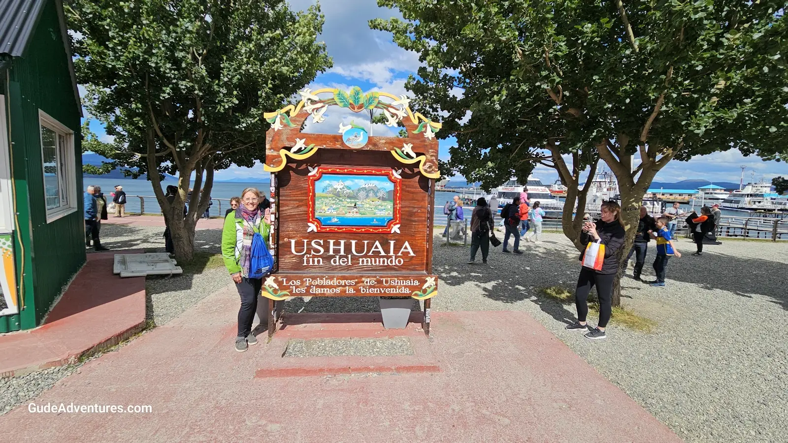 Ushuaia Fin del Mundo (end of the world) sign near the port