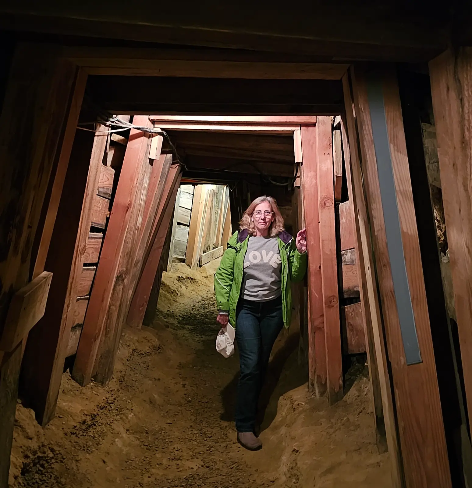 Inside the gold and silver mine under the town