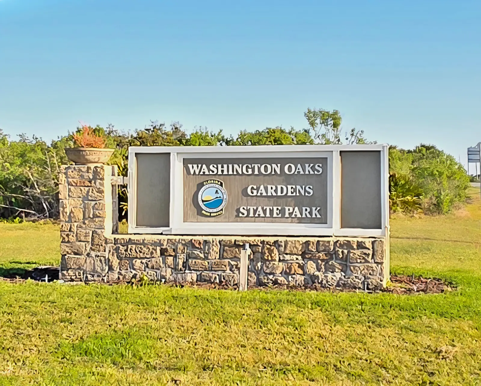 Entrance to the Washington Oaks Gardens State Park