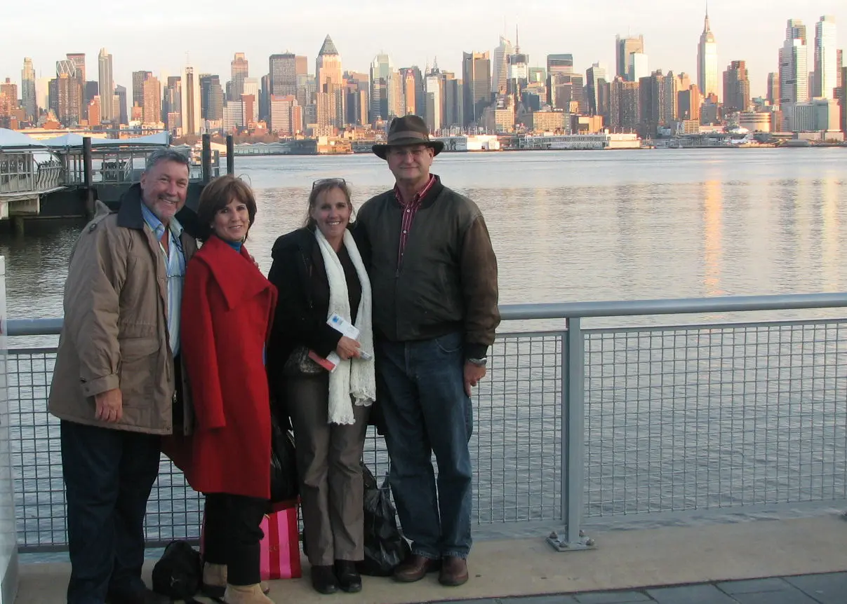 View from Weehawken, New Jersey across the Hudson River to New York City