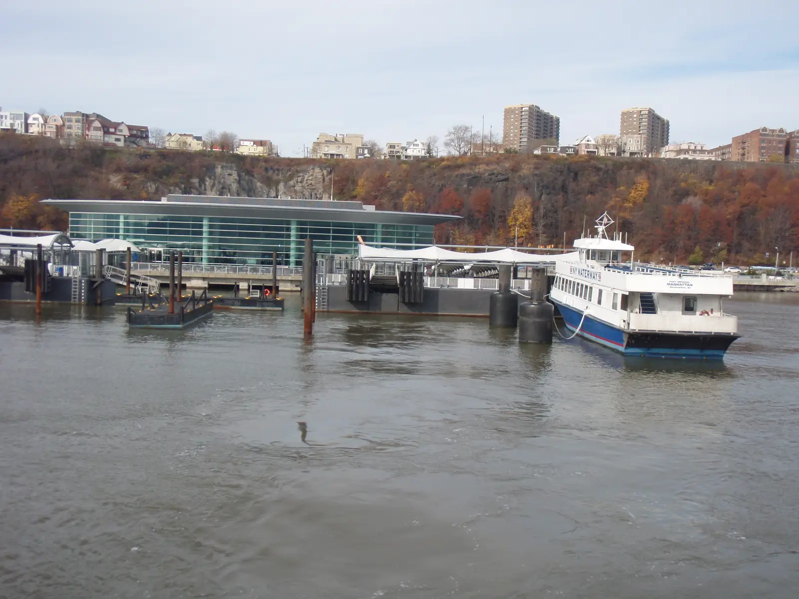 Weehawken, New Jersey ferry terminal on the Hudson River