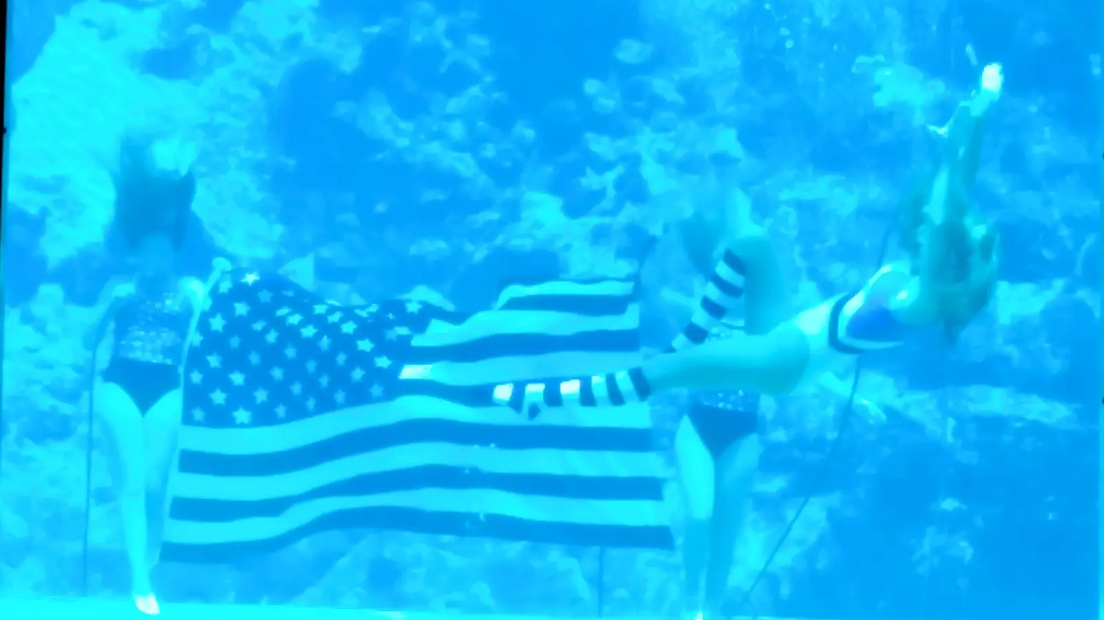 Mermaid show in the Weeki Wachee springs