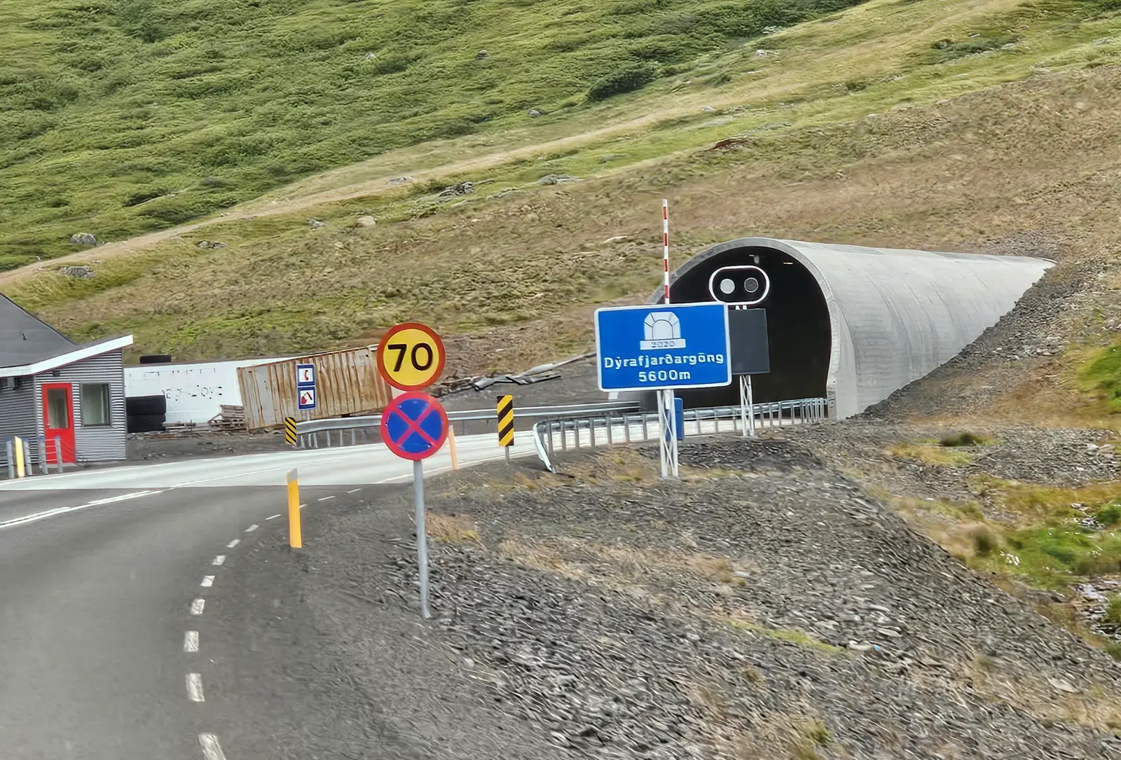 The tunnel under the mountain between Dyrafjord and Borgafjord.