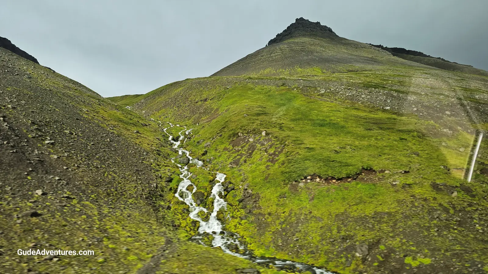 Mountains and the Tungudalur river between Dyrafjord and Borgafjord.