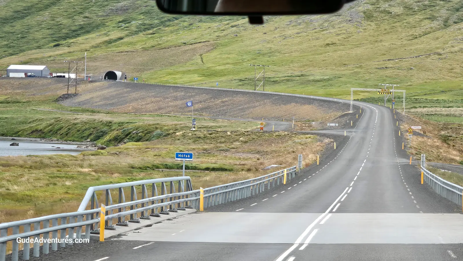 The tunnel under the mountain between Isafjord and Onumdarfjord.